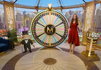 Monopoly Live avec grande roue en direct